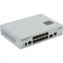 Сетевое оборудование Mikrotik CRS212-1G-10S-1S+IN Cloud Router Switch 212-1G-10S-1S+IN with Atheros QC8519 400Mhz CPU, 64MB RAM, 1xGigabit LAN, 10xSFP cages, 1xSFP+ cage, RouterOS L5, LCD panel, desktop case, PSU (0.00) (1392370)