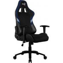 Кресло игровое AEROCOOL AERO 1 Alpha Black Blue, на колесиках, ткань дышащая acgc-2017101.b1 (24) (cl-1087555)