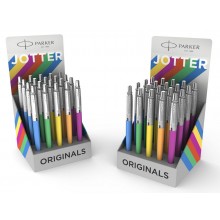 Ручка шариковая Parker Jotter Color (2075422) ассорти синие чернила дисплей (20шт) (1) (cl-1093146)