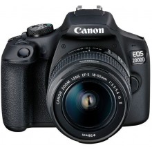 Зеркальный фотоаппарат CANON EOS 2000D kit ( 18-55mm f/3.5-5.6 III),  черный (0) (cl-1133613)