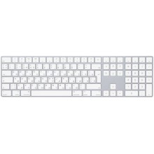 Клавиатура APPLE MQ052RS/A,  USB, беспроводная, белый (0) (cl-491892)