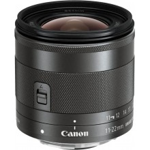 Объектив CANON 11-22mm f/4-5.6 EF-M IS STM, Canon EF-M,  черный [7568b005] (0) (cl-493198)
