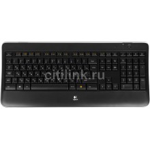 Клавиатура LOGITECH K800,  USB, Радиоканал, c подставкой для запястий, черный [920-002395] (2) (cl-576790)
