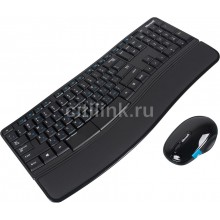 Комплект (клавиатура+мышь) MICROSOFT Sculpt Comfort Desktop, USB, беспроводной, черный [l3v-00017] (1) (cl-803985)